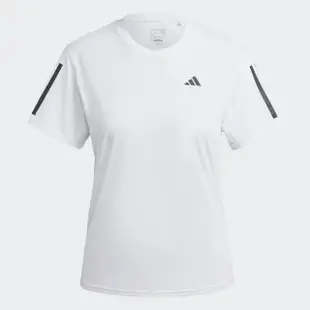 【adidas 愛迪達】上衣 女款 短袖上衣 運動 亞規 OWN THE RUN TEE 白 IC5189