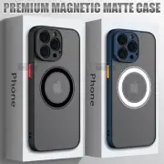 For iPhone 16 15 14 13 12 11 Pro Max Case Magsafe Hard Magnetic Shockproof Cover