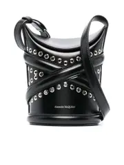 Alexander Mcqueen Lei Studded Bucket Bag
