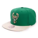 【MITCHELL & NESS】NBA TEAM 2 TONE 2.0 SNAPBACK NBA 經典平帽沿 公鹿 綠(SNAPBACK 經典平帽沿 棒球帽)