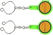 Enyolidimk 2Pcs Fishhook Storage Box Quick Knot Tool Fast Tie Knotter Lakes Tackle Outdoor Fishing Cutter Supplies Portable Fly Tying Equipment Accessories