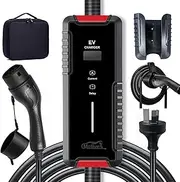 N.Gracia EV Charger Type 2, Smart Type 2 Homeuse EV Chargers with 10A to 15A Adapter (Red, 5M)