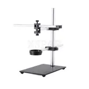 Stereo Microscope Boom Stand Dual Arm 56mm Ring Holder Height 30cm
