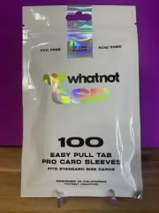 WHATNOT GSP 100 Easy Pull Tab Card Sleeves Pack Sealed DISCONTINUED Official