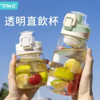 在飛比找momo購物網優惠-【OMG】暢動 透明直飲杯 水壺 便攜隨手杯 水瓶 550m