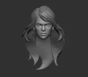 Black Widow Avengers animated style custom head for Marvel Comics action figures