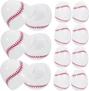 12pcs Open Egg Fillable Eggs Baseball Egg Basket Game Baseball Candy Containers Eggs Filled with Cups for Boiled Eggs Mini Eggs Jumbo Eggs Egg Decorating Cube Plastic