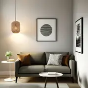 Cesta Cylinder Pendant Light in Brown/Natural Bamboo Cage