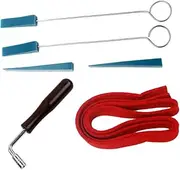 Kisangel 6 Pcs Piano Tuning Lever Tools Kit with Mute Hammer Essential Set for Piano Players Includes Tapered Mutes for Easy Tuning