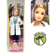 Barbie Scientist Doll Blonde Wearing Lab Coat 2016 Mattel DVF60 NRFP
