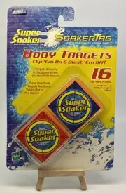 Super Soaker SoakerTag Body Targets - 16 Target Pack w/ Body Clips
