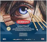 [Derwent] Lightfast Colour Pencil 48 Pieces Set, Multicolour