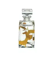 VISTA ALEGRE - Golden Dachshund - Whisky Decanter - Handmade Crystal
