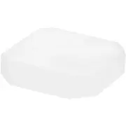 Plymor Frosted Acrylic Beveled Corner-Cut Display Base, 3" W x 3" D x 0.75" H