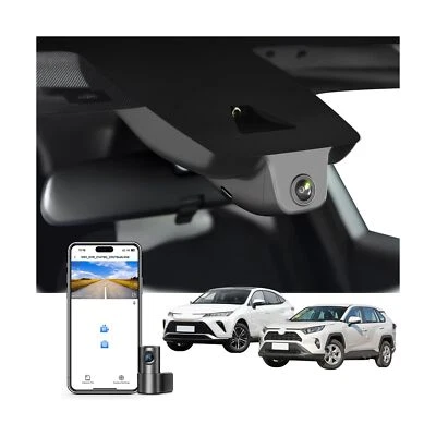 Front 4K & Rear 1080p Dash Cam Custom fit for Toyota RAV4 2019 2020 2021 & RA...