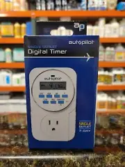 Autopilot Brand - AP - Single Outlet - Digital Timer - 7 Day/1 Week Programming