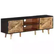 Solid Wood Mango Wood and Solid Wood Acacia TV Cabinet HiFi Cabinet vidaXL