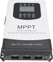 Hyuduo MPPT Solar Regulator, MPPT Solar Controller, Intelligent Portable Panel Controller 60A 12V 24V 36V 48V 96V , Energy