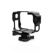 Black Plastic Cage Expansion Adapter Frame With Cold Shoe for Insta360 Ace Pro