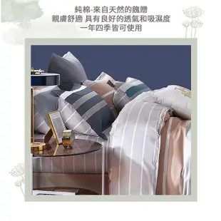 【eyah】台灣製100%極致純棉床包枕套組 眼底星空 (床單/床包/枕套) A版單面設計 親膚 舒適 大方