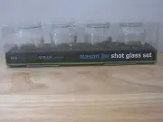 Mason Jar Shot Glass Set The Black Series Cheers