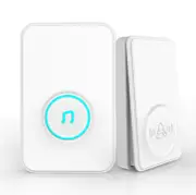 Self-Powered Wireless Music Doorbell Self-Generating Long Distance No Battery White US/EU PLUG