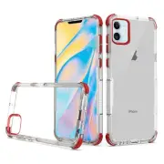 GSA Clear & Red Hybrid Bumper Case for iPhone 12 Mini (5.4")