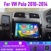 9" For VW Polo 2010-2014 Camera Apple Carplay Android 13 Head Unit Car Radio AM