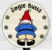 Funny Gnome Retractable Badge Holder, Cute Merry Christmas Badge Reel -G6665C