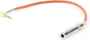 ROBAUN 3.5mm 1/8inch to 6.35 mm 1/4inch TRS Jack Cable 3.5 Male Jack Stereo to 6.35 Female Stereo Extension Cable Audio Line Adapter(Orange-SL,8M)