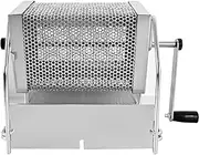 Hand Design Coffee Bean Roaster, Stainless Steel Coffee Roaster, Home Coffee Roaster, Coffees Bean Baking Machine 25.5x12x18.3cm for Roasting, Kitchen, Indoor, Outdoor, Metal Color