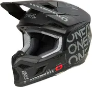 Oneal 3SRS Static Motocross Helmet, black-grey, Size M for Men Black Grey