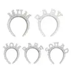 Full Pearls Baroque Headband for Mom to Be Headpieces for Baby Shower Party