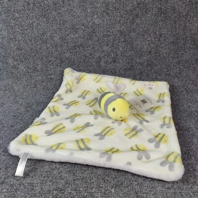 Dreamgro Buddy Blankie Bee Security Blanket Baby Comforter Plush Rattle 15" New