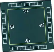 1Pc Thickened Green Mahjong Table Mat Cover for Poker Card Games and Dominoes Slip Resistant for Indoor Entertainment