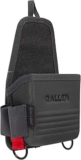 Allen Company Shell Storage Box Carrier - Clay, Trap, and Skeet Shooting Accessories - Hunting, Sporting, and Gun Range Gear - Molded EVA Design That Attaches to Any Belt - Heather Gray/Red