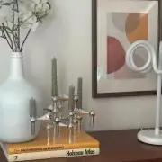 Metal Molecular Structure Candle Stand Nordic Triangle Candlestick Gift