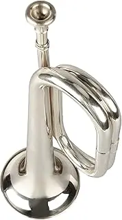ZenithAur C Key Trumpet, Easy Play Military Style Brass Instrument with Mouthpiece - Suitable for Beginners and Bugle Players (Silver)