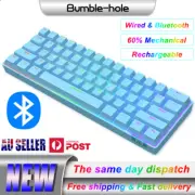AU 60% Wired/Wireless Bluetooth Dual-mode Mechanical Gaming Keyboard RGB Backlit