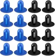 Glooglitter 16 Pcs Pool Wall Plug Replacement Swimming Pump Strainer Hole Plug for Above Ground Filter Stopper, Drain Compatible with Intex Pool Wall Replacement(Black and Blue)