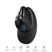 Ergonomic Vertical Mouse with Oled Screen & Rechargeable 1000mah Battery