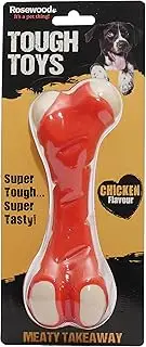 Rosewood Tough Toys Meaty Chicken Takeaway Bone Dog Toy, Large