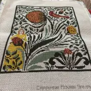 ewe and eye needlepoint Canvas Strawberry Blond Hand Painted Carriage House New