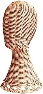 INOOMP Rattan Hat Display Rack Wig Holder for Hats Caps Mannequin Shape Stand for Closet Shop Use for Home Retail Display Organize Showcase Your Collection