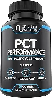 PCT Supplement for Men, 3-in-1 Post Cycle Support, Made in USA, with Fenugreek, Chrysin, Tongkat Ali, Milk Thistle for Liver Support, and More - 60 Capsules