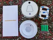 Smart Doorbell Camera SILVER WHITE - Wi-Fi Enabled, Cloud Storage, Photo, Chime