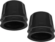 Amosfun 2pcs Atv Wheel Hub Rubber Caps for Vehicles Durable Tire Rim Protection for Trailers Golf Carts and Go Karts Easy Install Vehicle Accessory