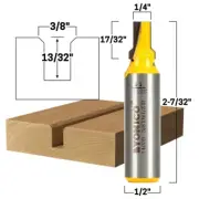Straight with flange Jig Groove Router Bit - 1/2" Shank - Yonico 14009