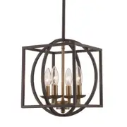 Trans Globe Lighting 11184 Arzio 4 Light 12"W Pendant - Gold