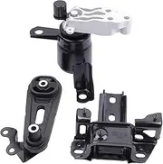 QRYIPPDM Front Right Engine Motor Mount Compatible with 2011 2012 2013 2014 Mazda 2 1.5L L4 3-Piece Set Replace OE：A4428 A4429 A4430 D65239060H D65239040